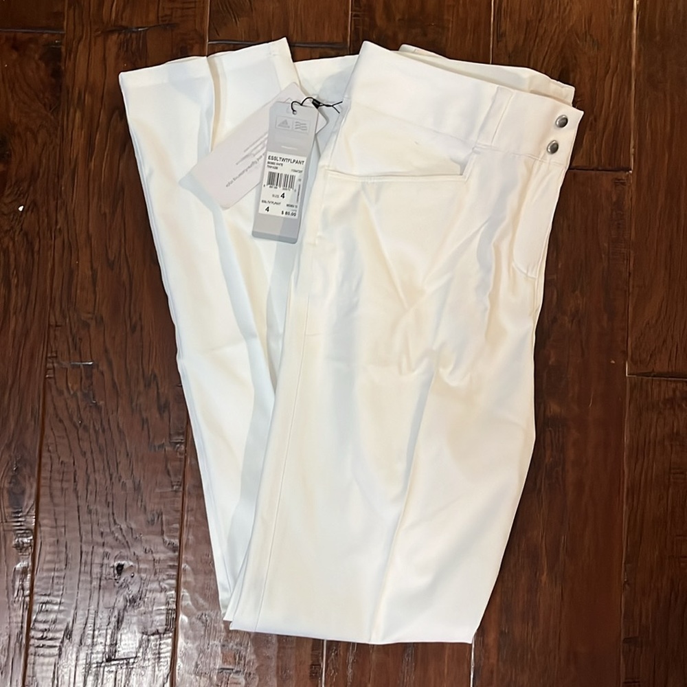 Adidas Essential Performance White Golf Pants - Picture 2 of 4